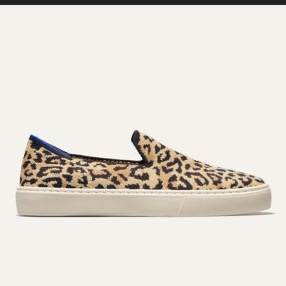 Rothy's Shoes - Rothy's Camo Cat 'The Sneaker' slip on W8.5 animal print washable